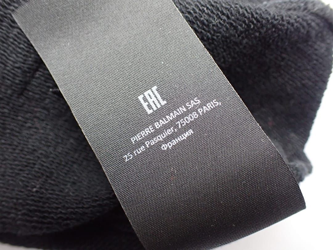 BALMAIN バルマン クルーネック コットン スウェットシャツ メンズS