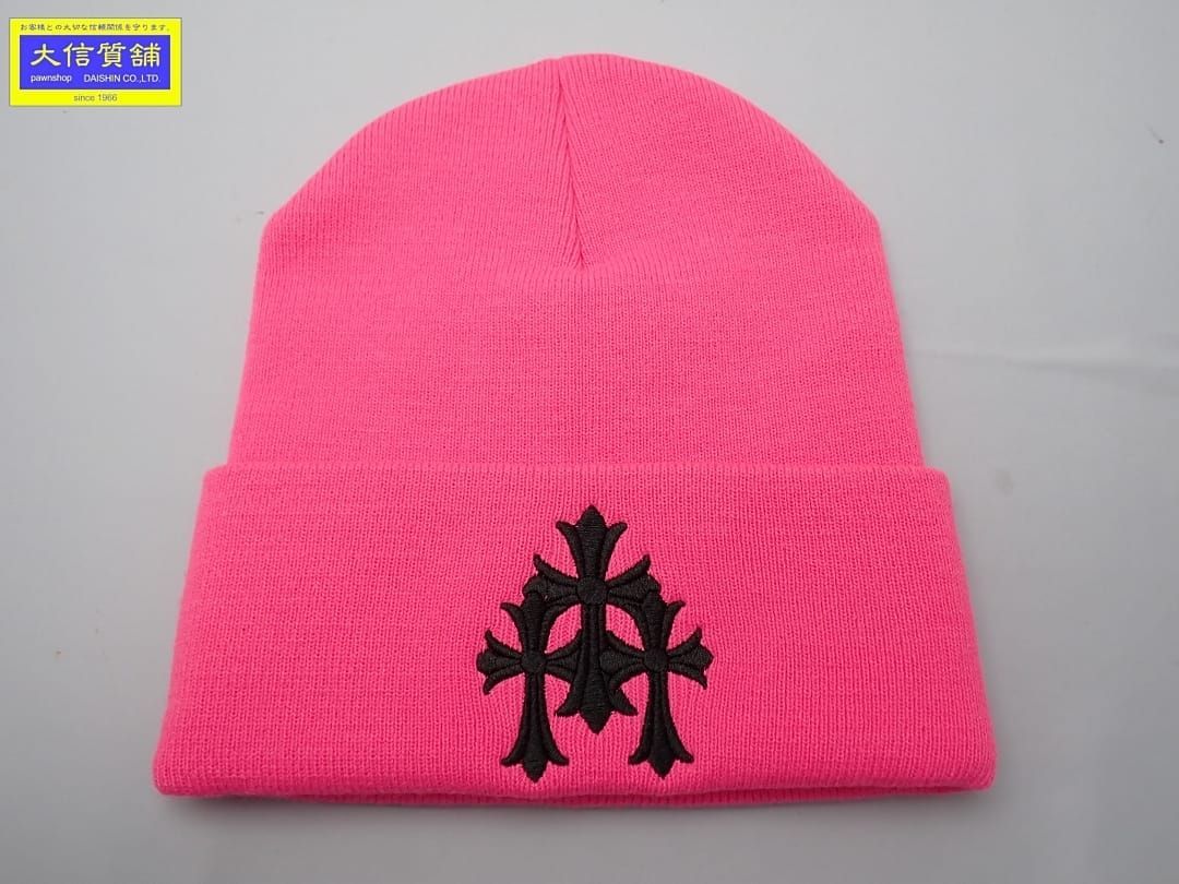 chrome hearts クロムハーツ ニット帽　ピンク CHROME HEARTS(クロムハーツ) / ニットキャップ/--/アクリル/ピンク