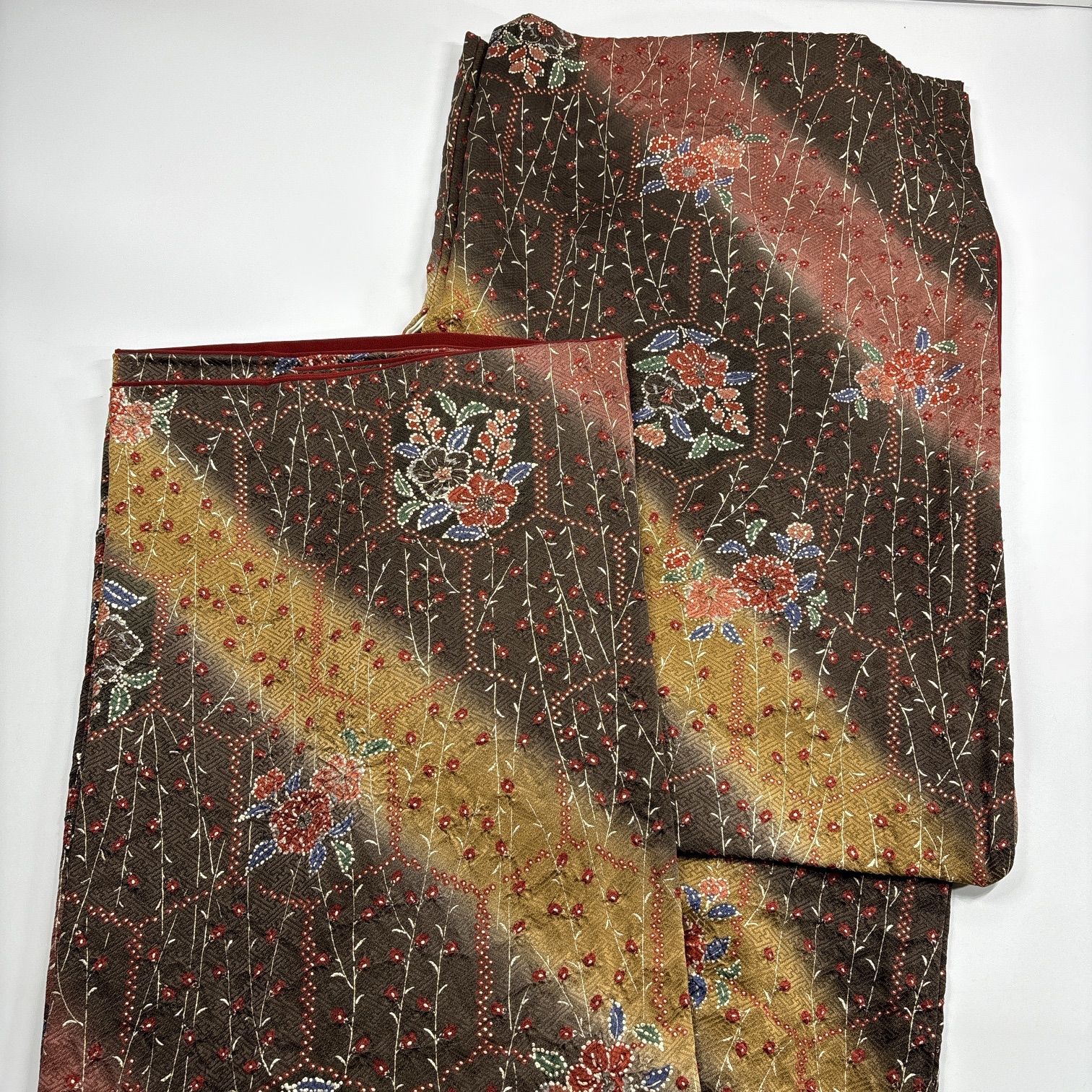 絞り 着物 4枚 正絹 着物まとめ売り 同梱購入歓迎 リメイク用 着付け