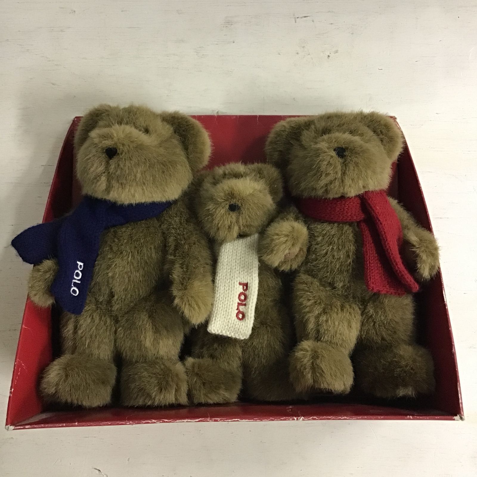 Ralph Lauren テディベアセット3体 八戸81-3-20251222】Ralph Lauren 2001 Polo Plush The Bears That