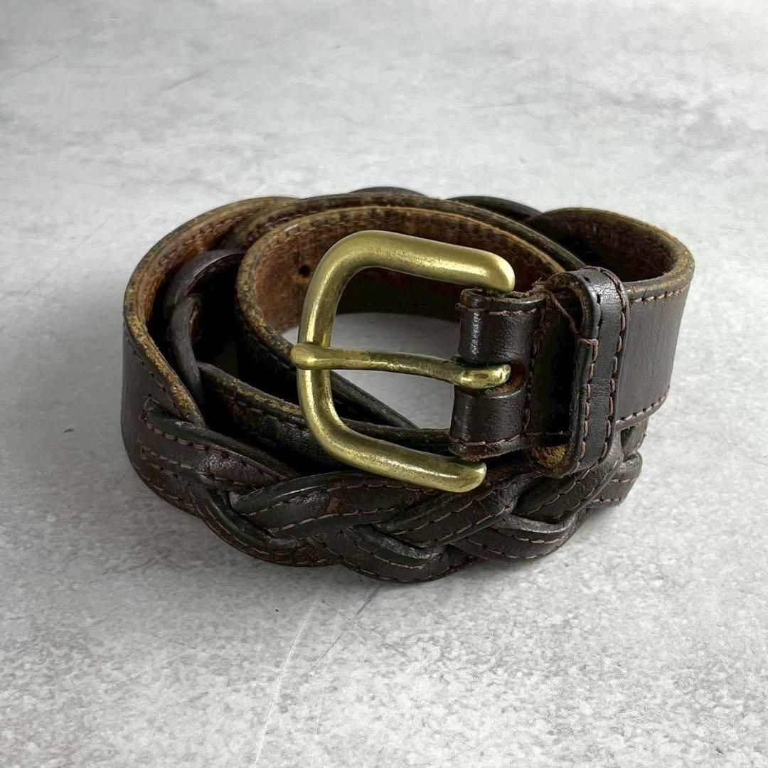 ISSEY MIYAKE MEN leather Braiding belt 【公式通販】