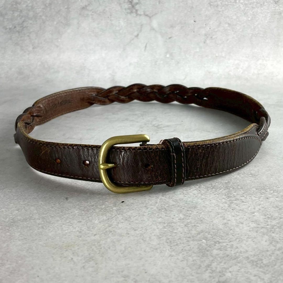 小物 ISSEY MIYAKE MEN leather Braiding belt メンズ ISSEY MIYAKE MEN leather Braiding belt