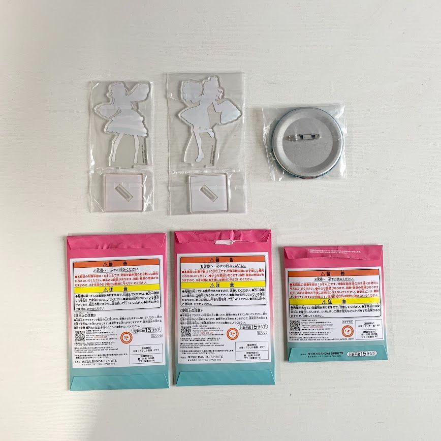 学園アイドルマスター 一番くじ　B賞 C賞 フィギュア　缶バッチおまけ付き 学園アイドルマスター 一番くじ B賞 C賞 フィギュア 缶バッチおまけ付き 一