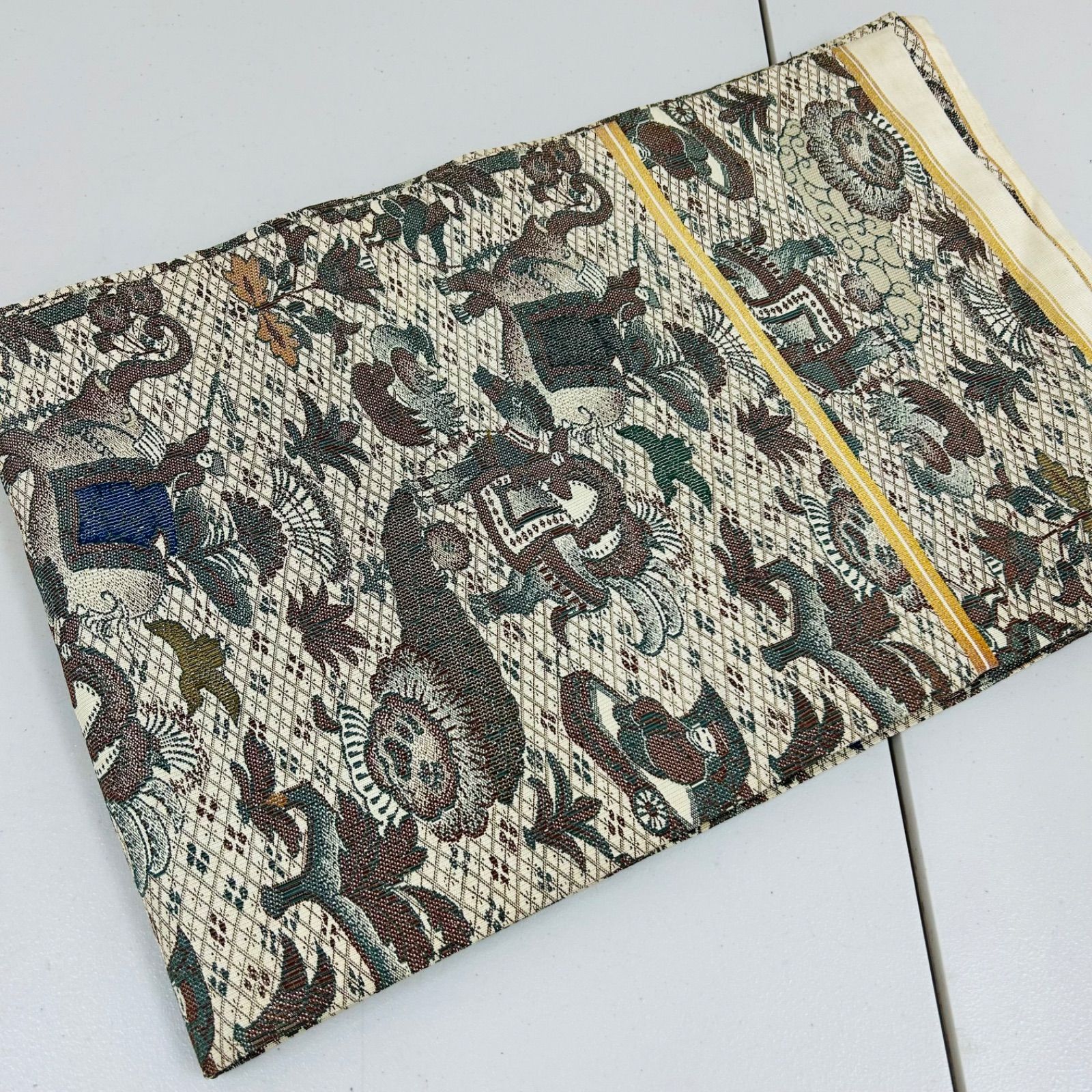 アンティーク 丸帯 正絹 3本 帯まとめ売り リメイク材料 m-749 - メルカリ