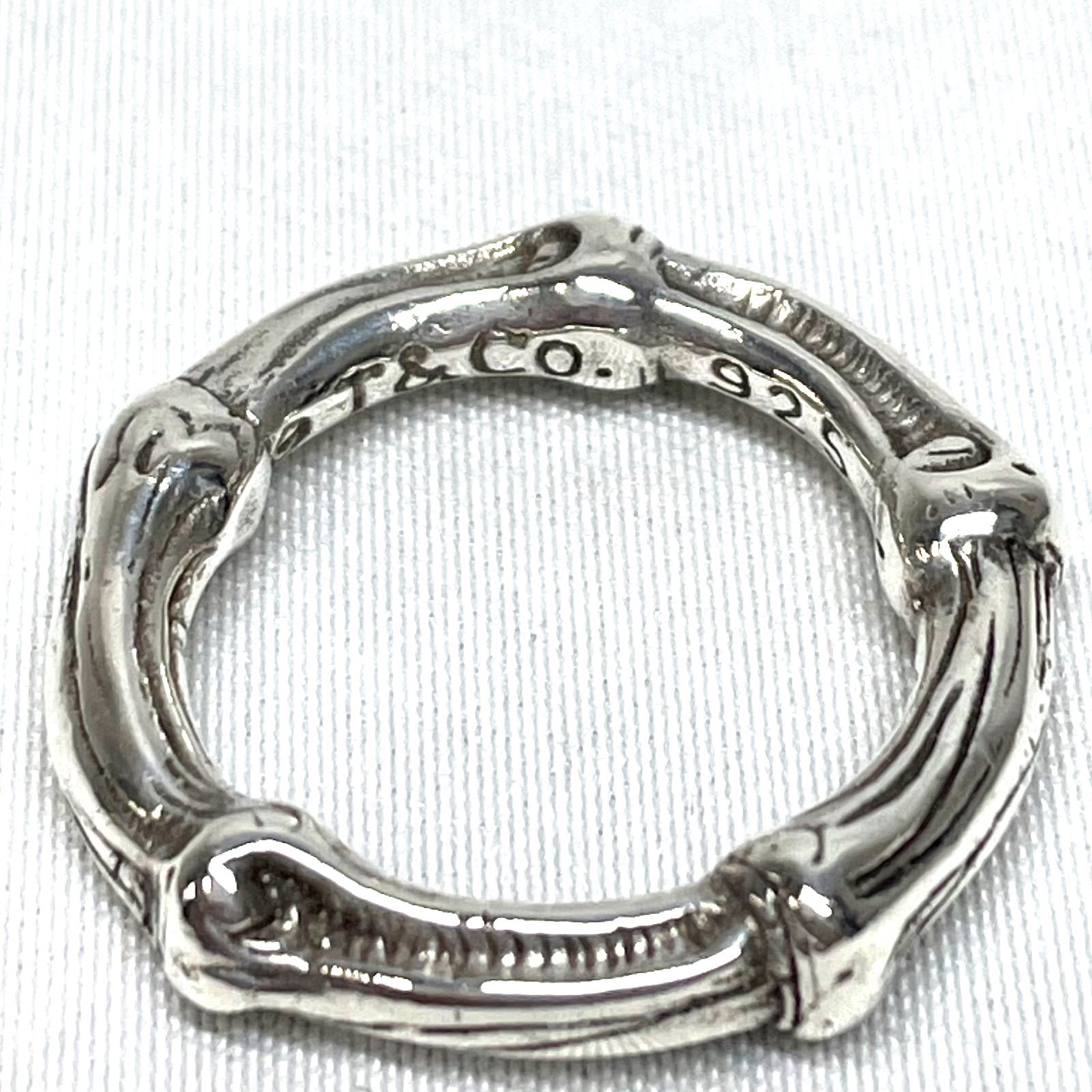 ABランク】 Tiffany ティファニー バンブー リング 925 シルバー