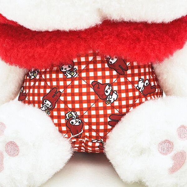 サンリオ マイメロディ ぬいぐるみ 赤チェック S sanrio - メルカリ