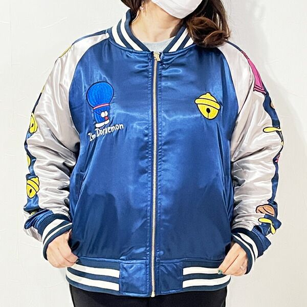 ドラえもん ウェアリング スカジャン 3 L アパレル ネイビー アイムドラえもん