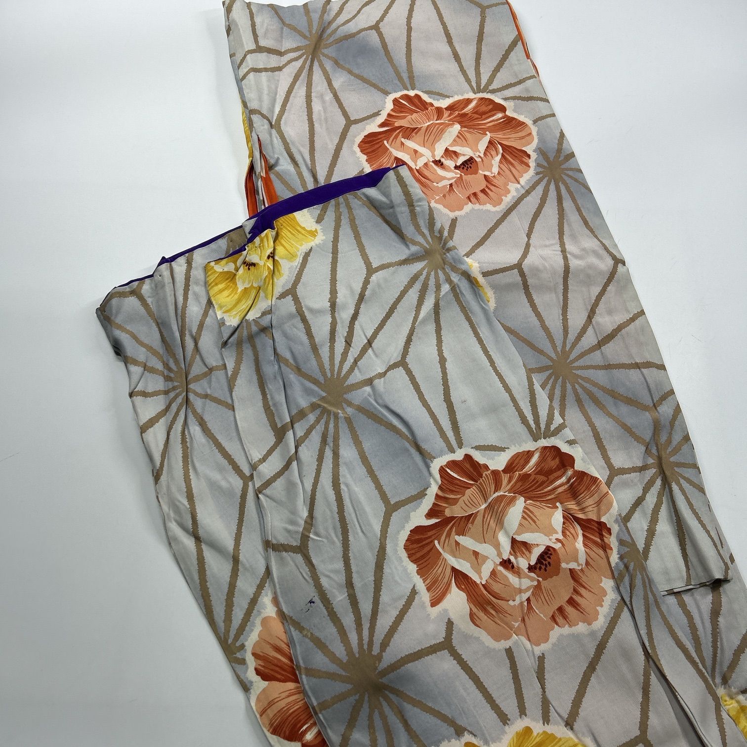 1488★銘仙 正絹 アンティーク 着物 8枚セット おまとめ リメイク素材 1488☆銘仙 正絹 アンティーク 着物 8枚セット おまとめ リメイク素材