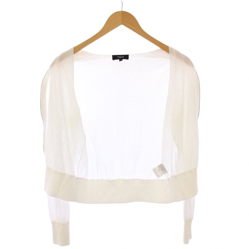 【24SS】　セオリー　SHEER BOMBER　AIRY COTTON　洗濯可 セオリー Theory 24SS Airy Cotton Sheer Bombe ニットカーディガン