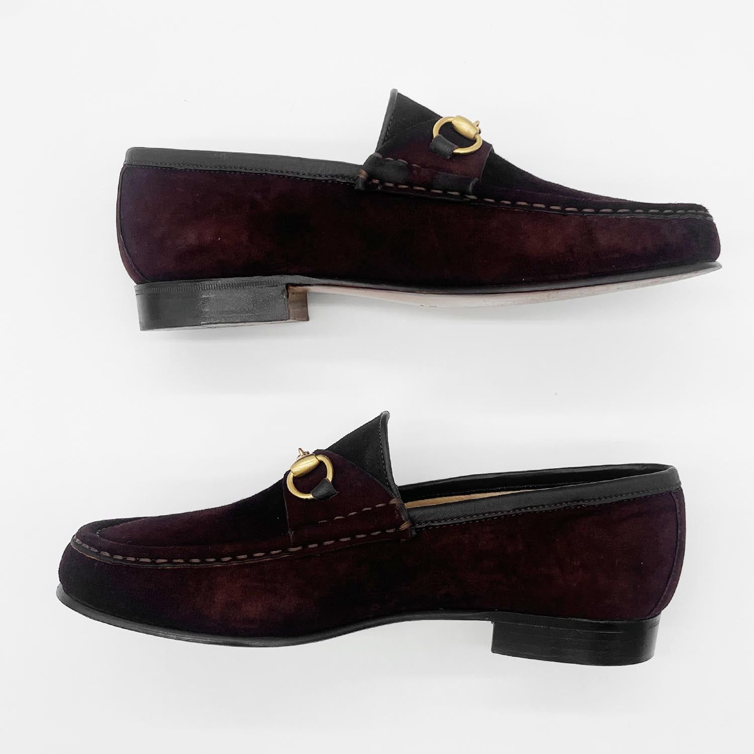 GUCCI グッチ 5ハーフ オールド ホースビット ローファー モカシン