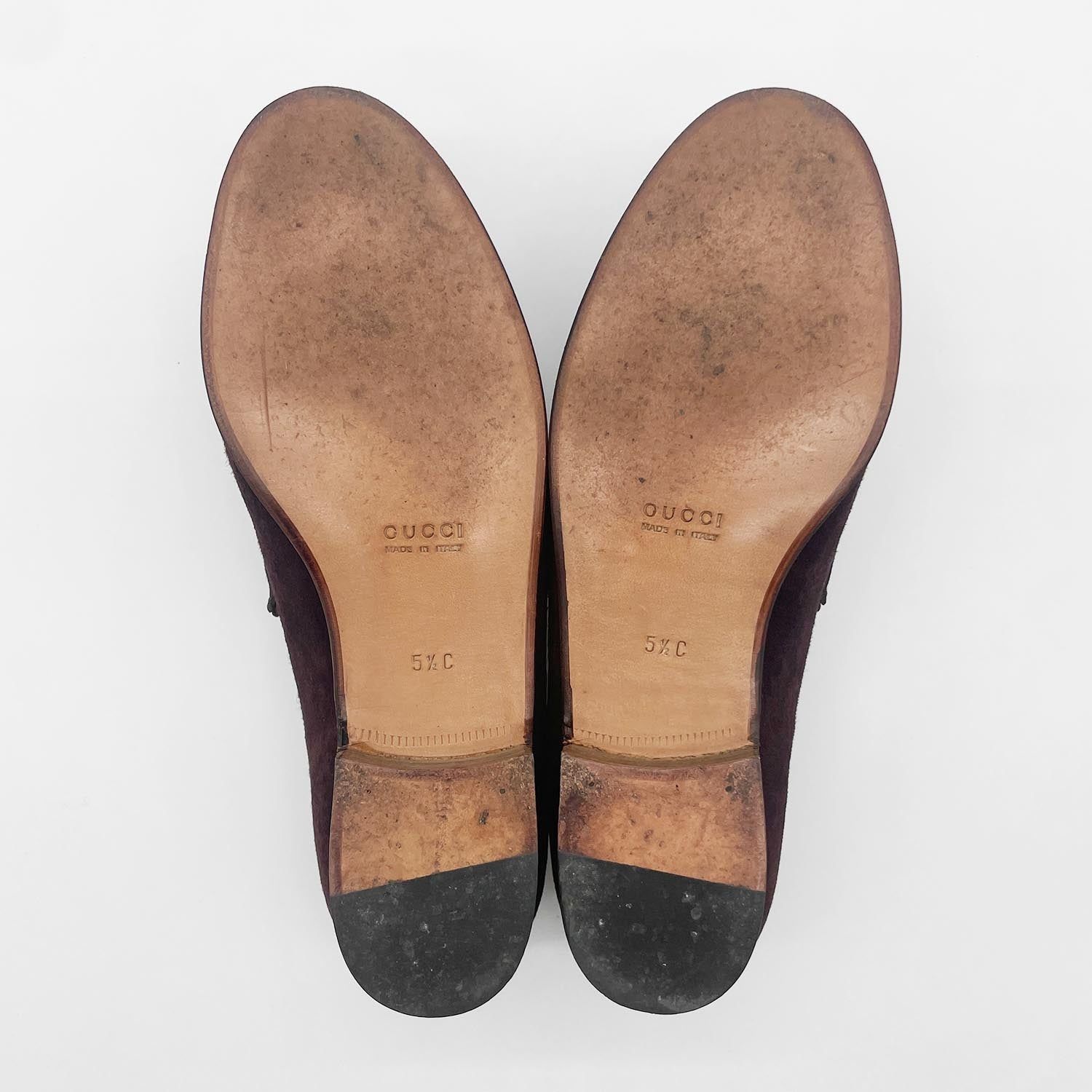 GUCCI グッチ 5ハーフ オールド ホースビット ローファー モカシン