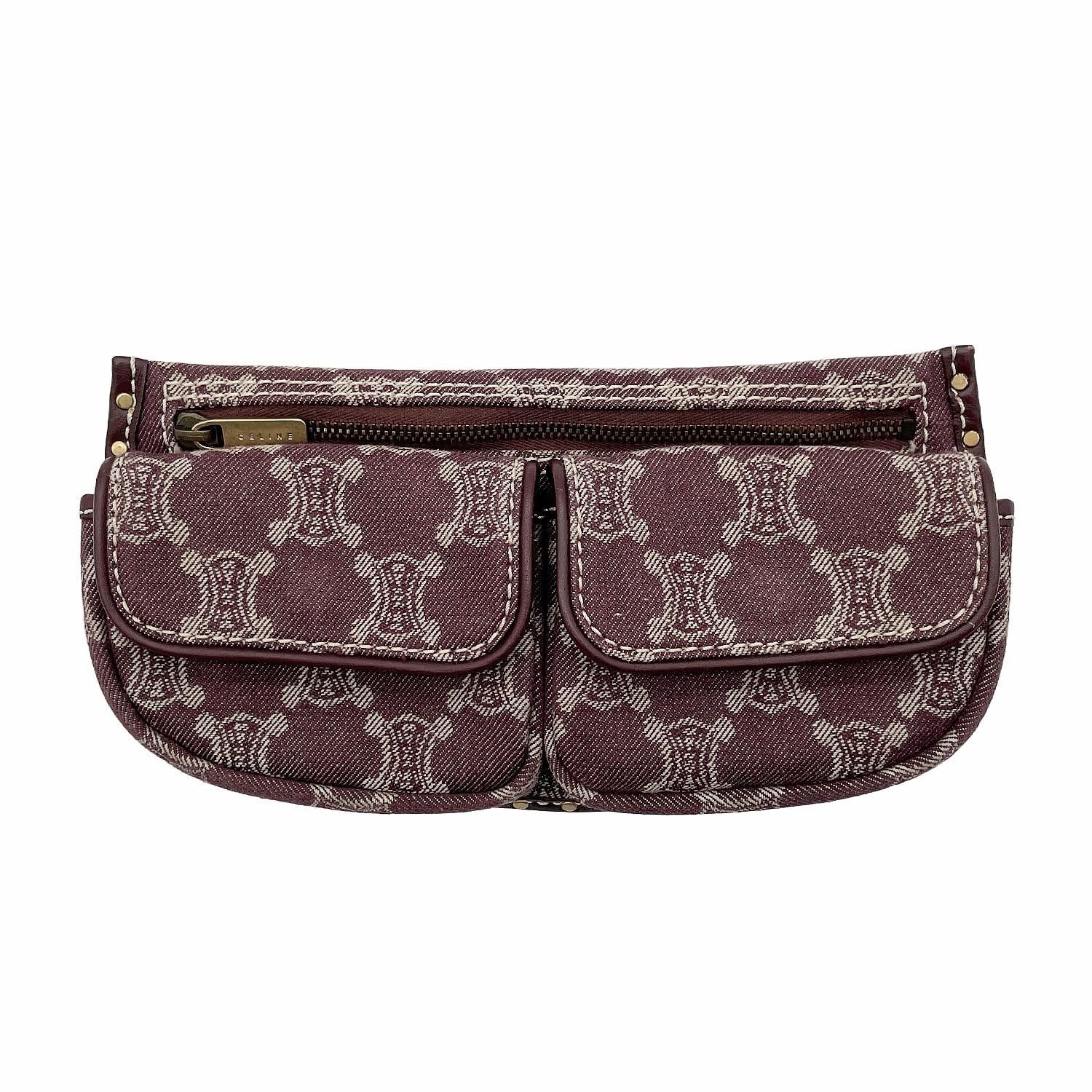 CELINEセリーヌ パリマカダム ウエストポーチ ピンク トリオンフ デニム CELINE セリーヌ ウエストポーチ ボディバッグ パリマカダム