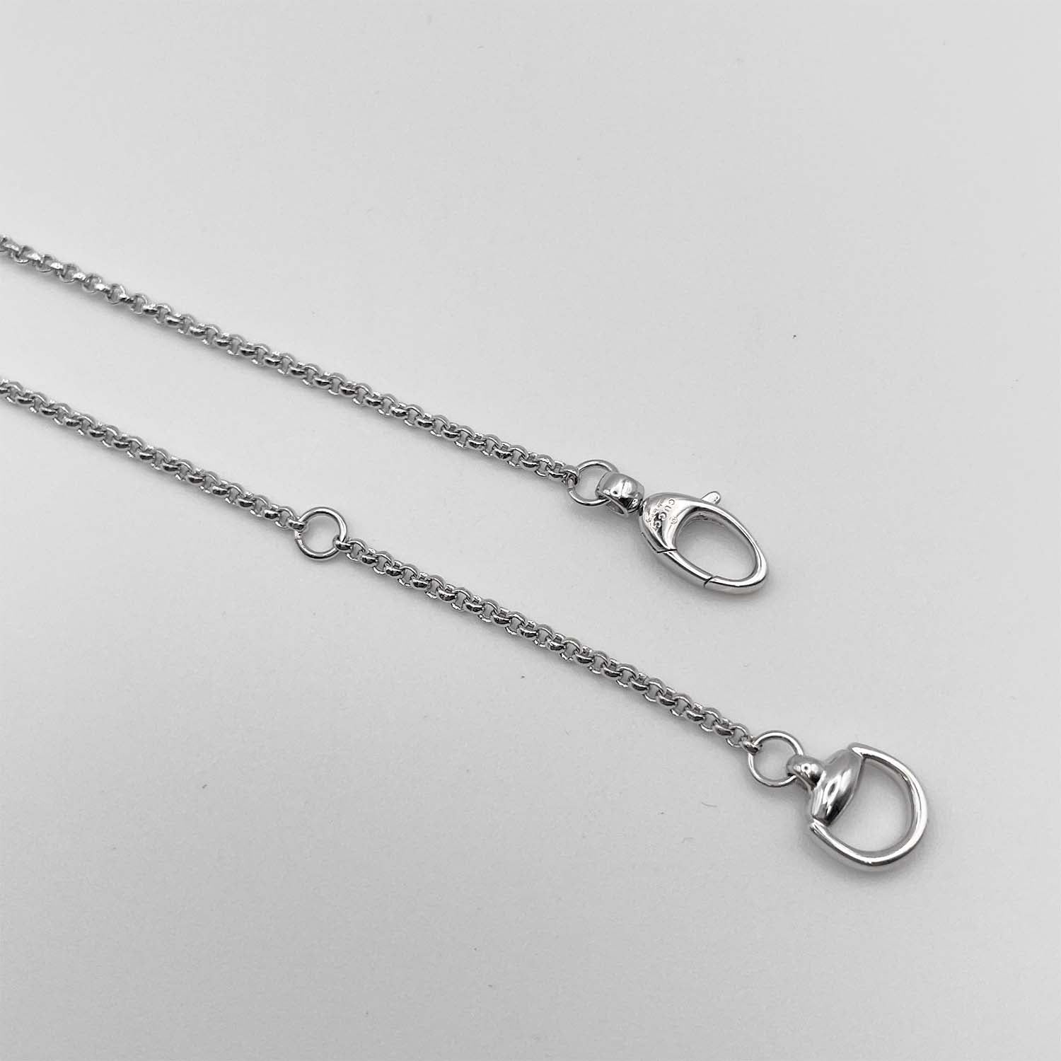 GUCCI グッチ ハート ネックレス ペンダント バンブー ホースビット