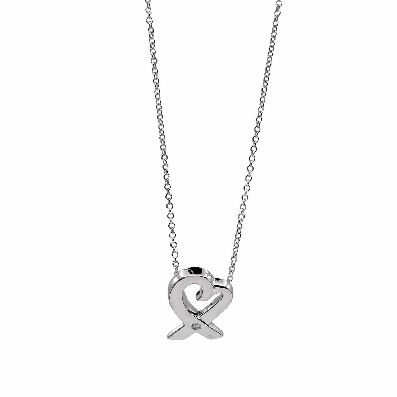 ティファニー　ラビングハート　1Pダイヤ　ネックレス　925 ティファニー ラビングハート 1Pダイヤ ネックレス 925 ティファニー