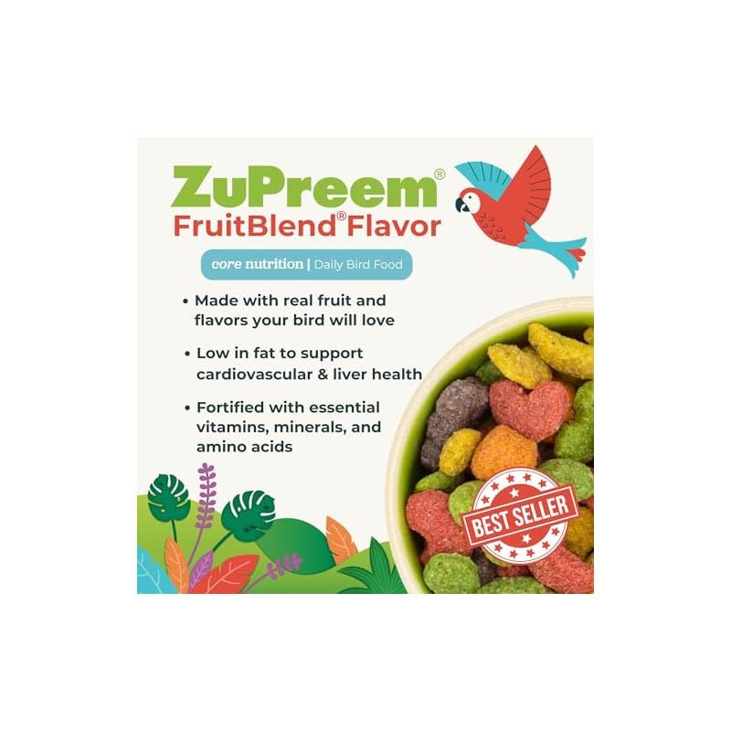 ズプリーム　フルーツブレンド パロットアンドコニュア　1.6 ５セット ズプリーム フルーツブレンド ML パロットコニュア用 1.6kg | チャーム