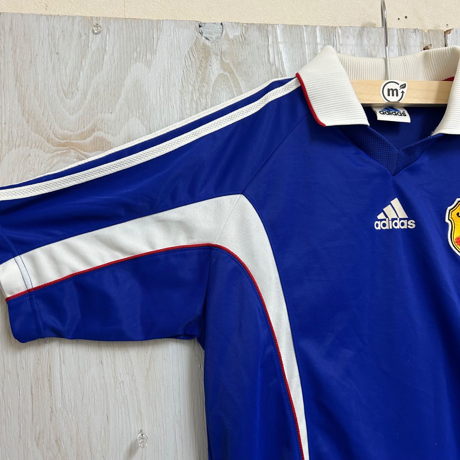 日本代表ユニ　1999年頃 サッカー 日本代表 ユニフォーム 1999年 adidas ブルー - メルカリ