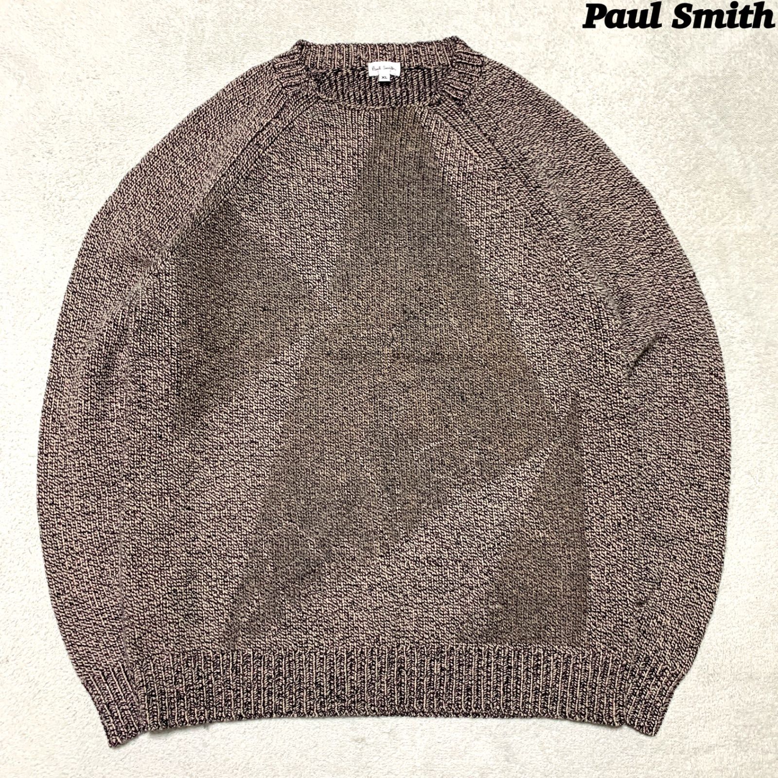 Paul Smith クルーネックニット セーター カシミヤ混 シルク混 幾何学