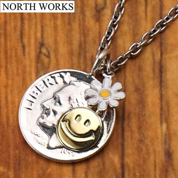 新品】ノースワークス NORTH WORKS フラワー コインネックレス