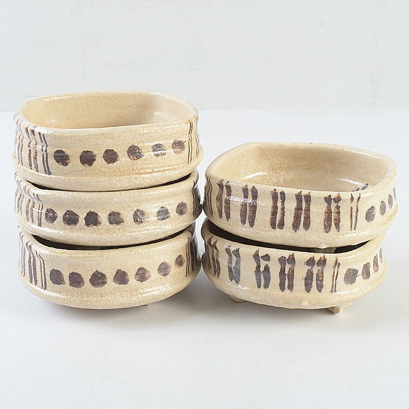 和食器 茶懐石 美濃焼 美濃大平窯 志野向付 五客 桐箱付 M S524 - メルカリ