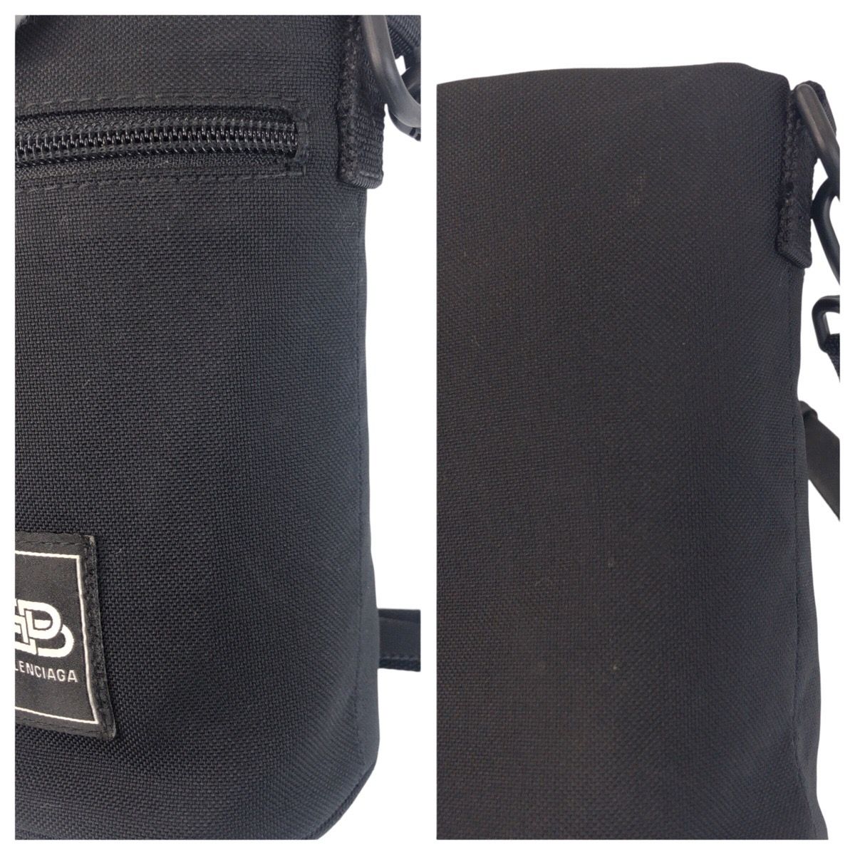 美品 BALENCIAGA バレンシアガ ブラック 黒 キャンバス 618193