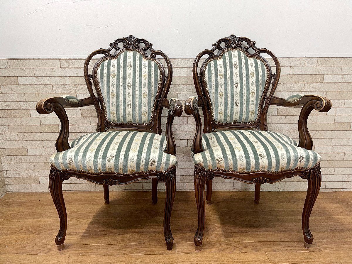 美品■ドマーニ■最高級■ルイⅩⅤ■本革■32.9万■アームチェア■カリモク最高峰 美品□ドマーニ□最高級□ルイⅩⅤ□本革□32.9万□アームチェア