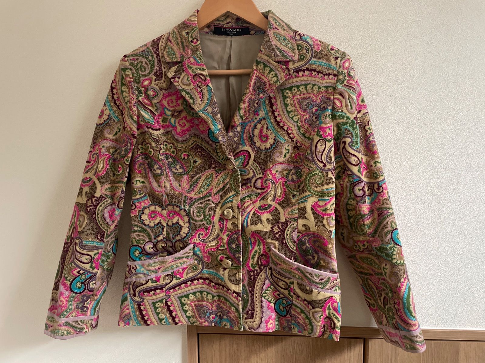 LEONARDレオナールジャケット ペイズリー柄 9AR 日本製 - メルカリ
