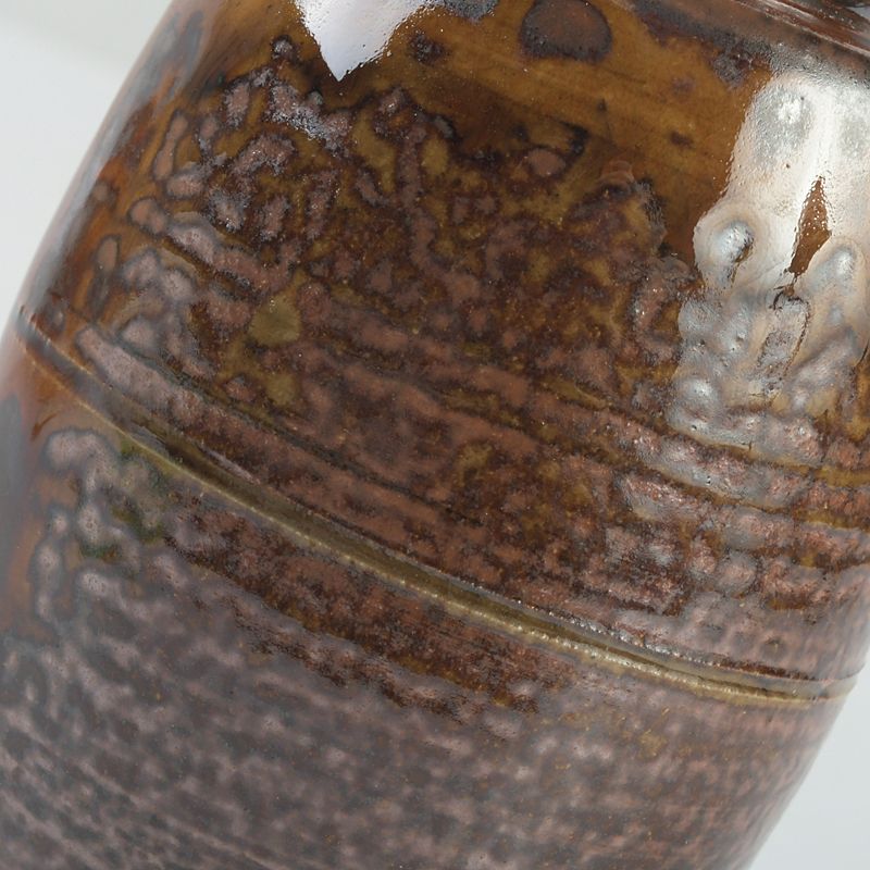 茶道具 木津喜楽作 大名物 鈴の鞘肩衛写 茶入 仕覆付 共箱 V S526