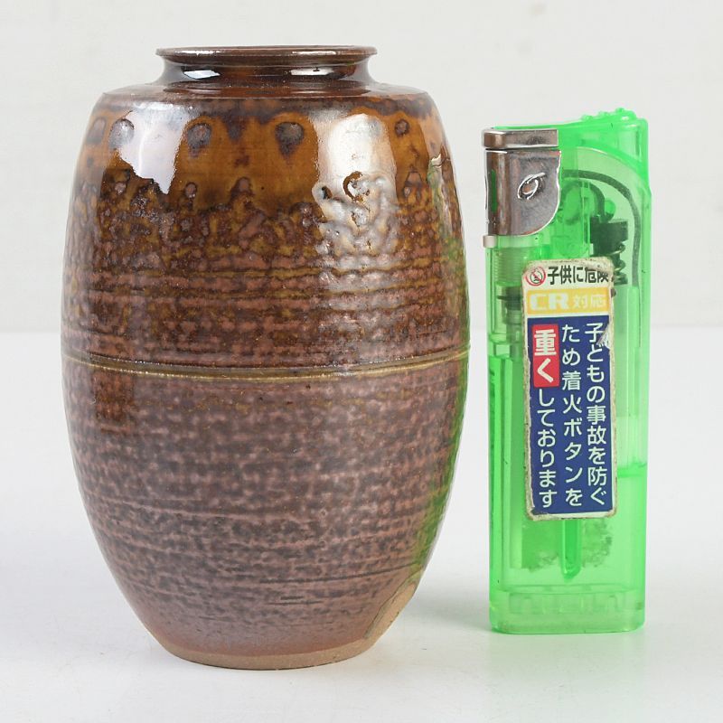 茶道具　木津喜楽作　大名物　鈴の鞘肩衛写　茶入　仕覆付　共箱　V　5534 茶道具 木津喜楽作 大名物 鈴の鞘肩衛写 茶入 仕覆付 共箱 V 5534