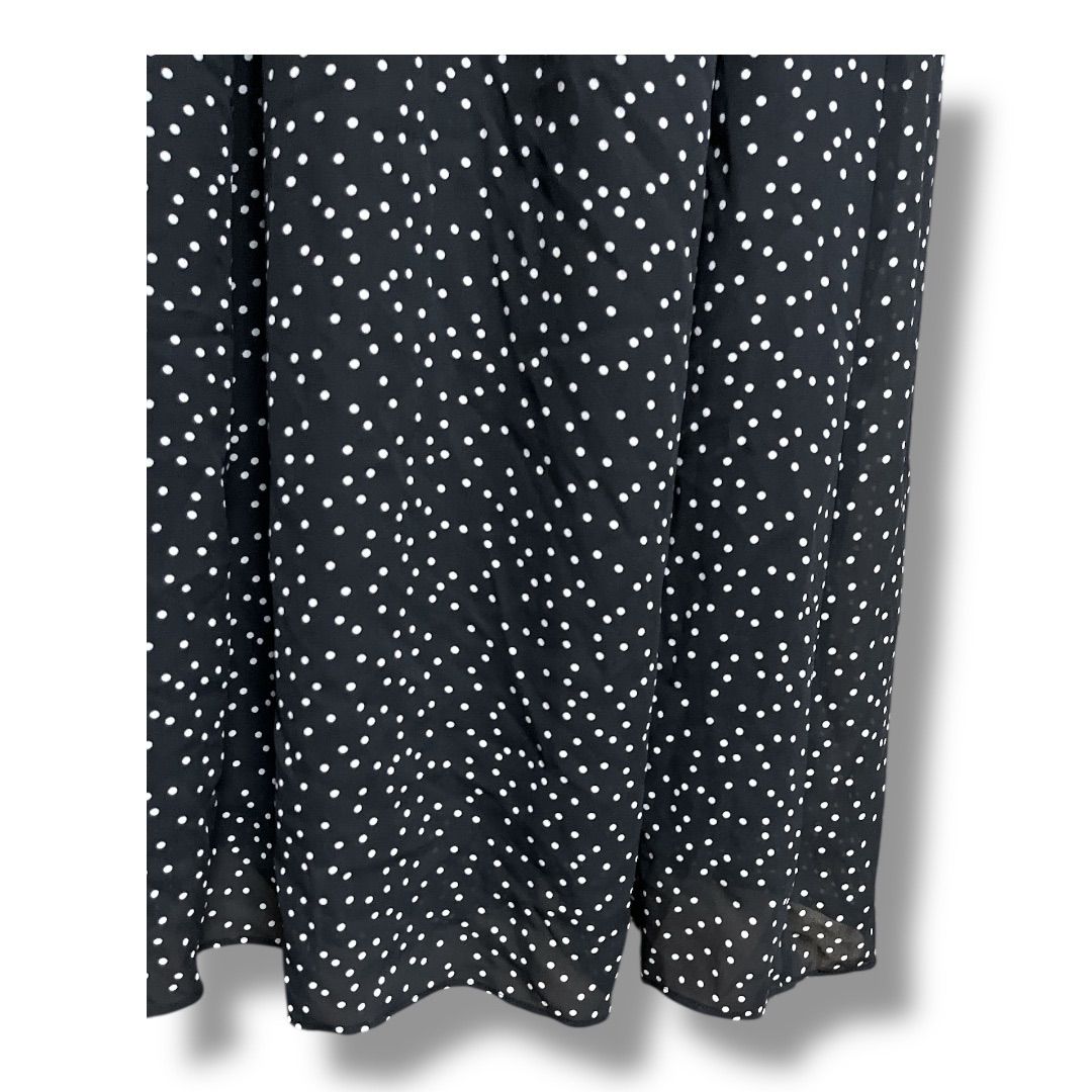 IENA イエナ ドットフリルワンピース ドット柄 透け感 薄手 長袖 定価