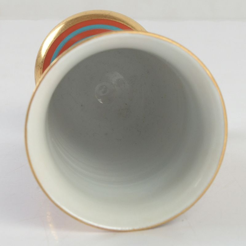 九谷焼 錦山窯 吉田幸央作 色絵金彩 馬上盃 共箱 N S528 - メルカリ