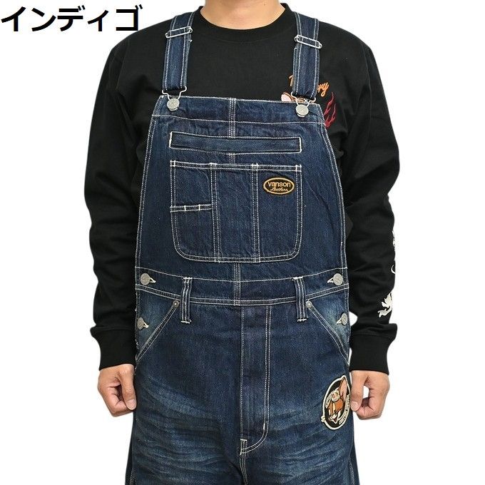 バンソン VANSON トムとジェリー TJV-2408 デニム ウォバッシュ