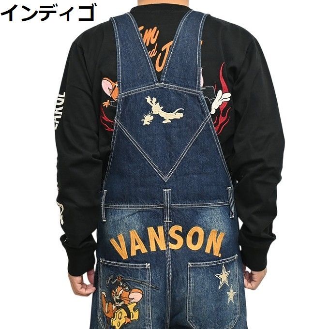 バンソン VANSON トムとジェリー TJV-2408 デニム ウォバッシュ