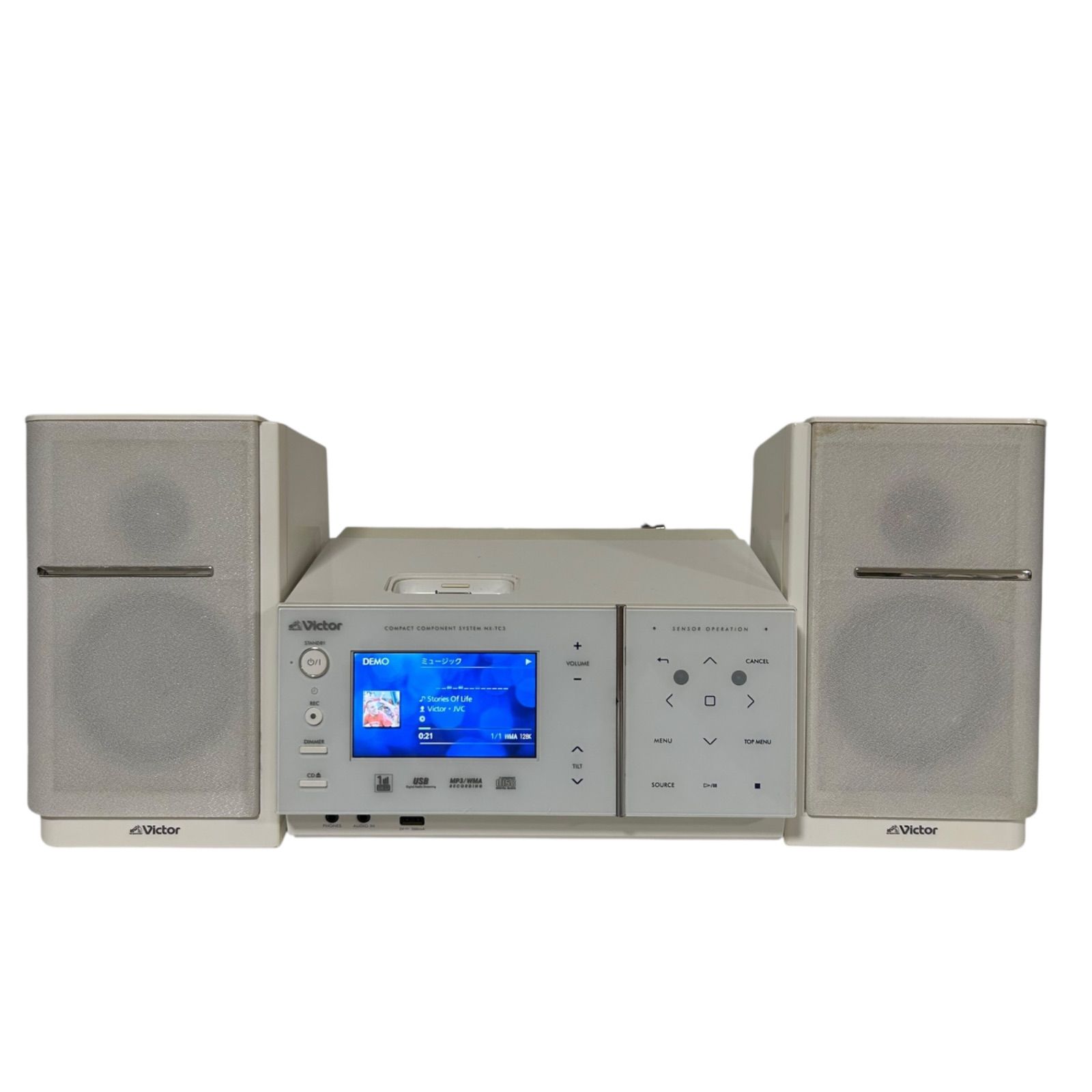 【Victor】 COMPACT COMPONENT SYSTEM NX-TC3 Victor ビクター コンポ NX-TC3-W - メルカリ