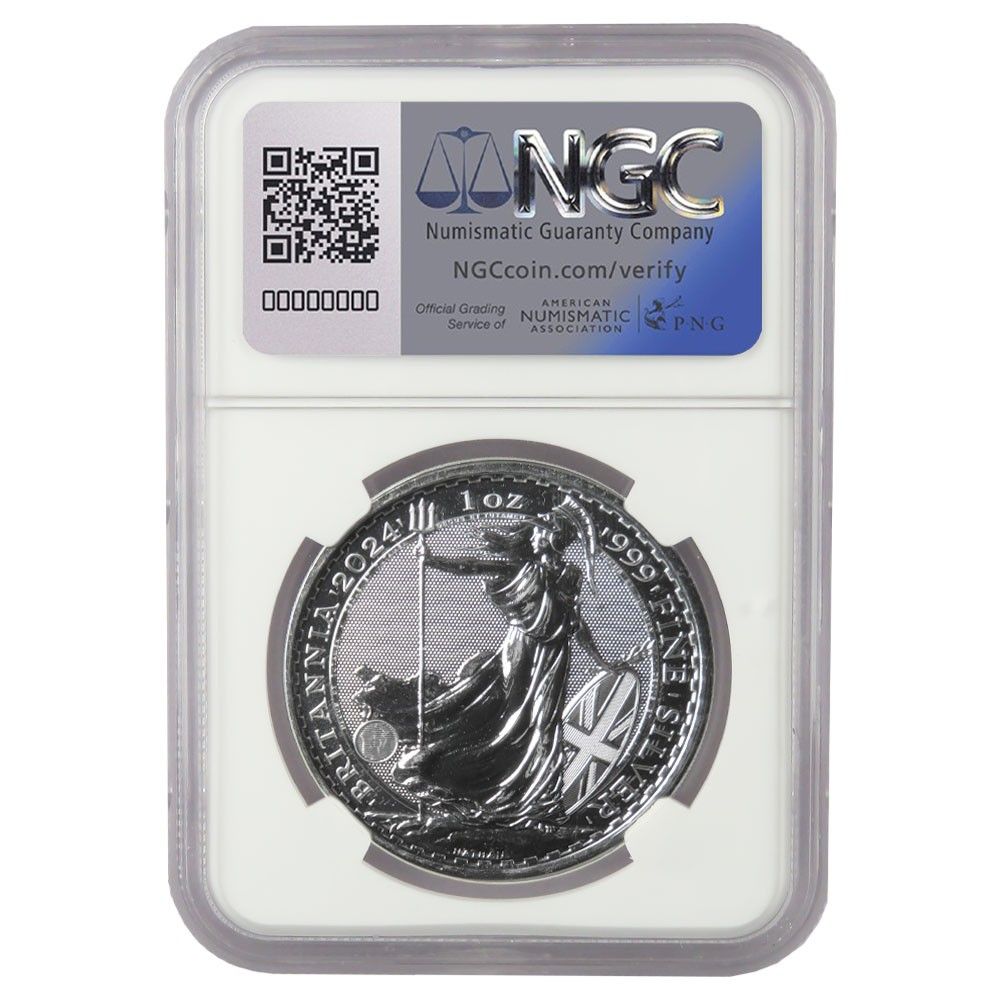 NGC MS69 2024 1/4オンス0.999 シルバー 英国 ブリタニア 2024年 イギリス ブリタニア&リバティ 2ポンド 銀貨 NGC MS69 2024 2£ 1 oz
