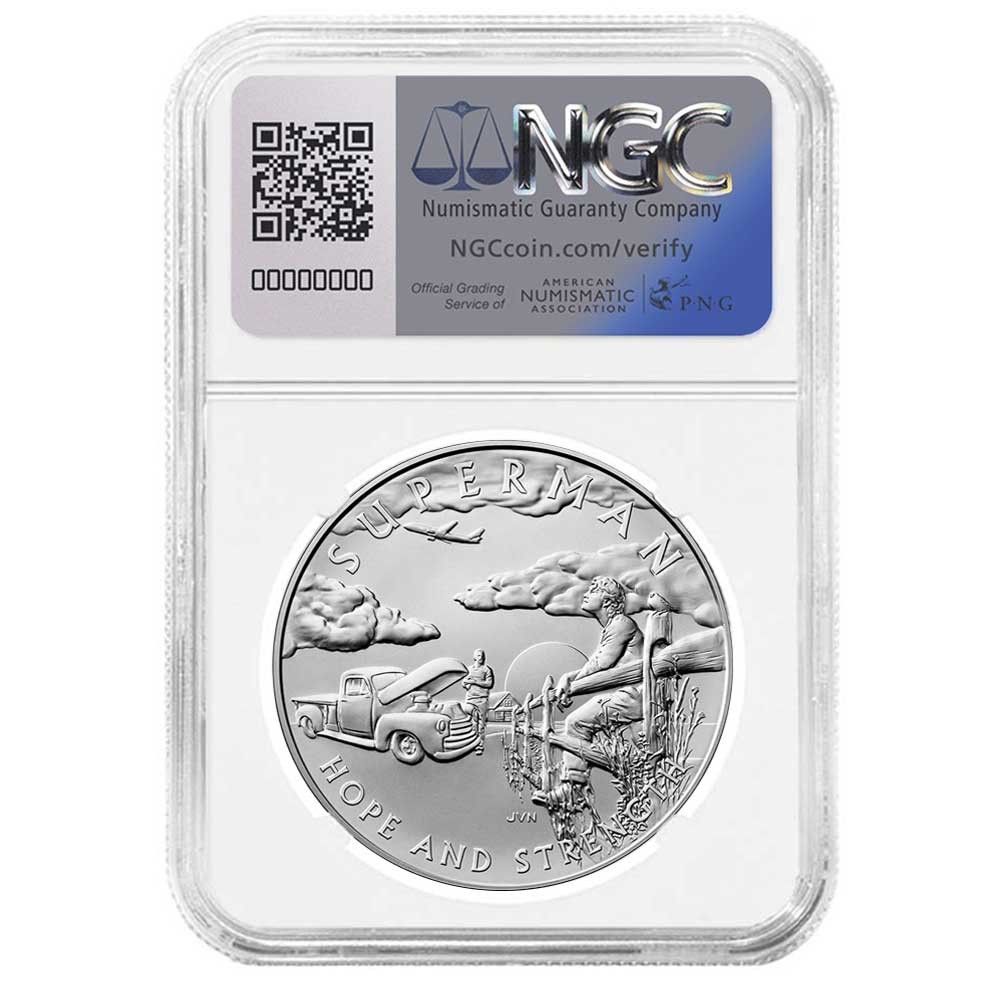 2025年 スーパーマン DCコミックス 1オンス シルバーメダル NGC MS69