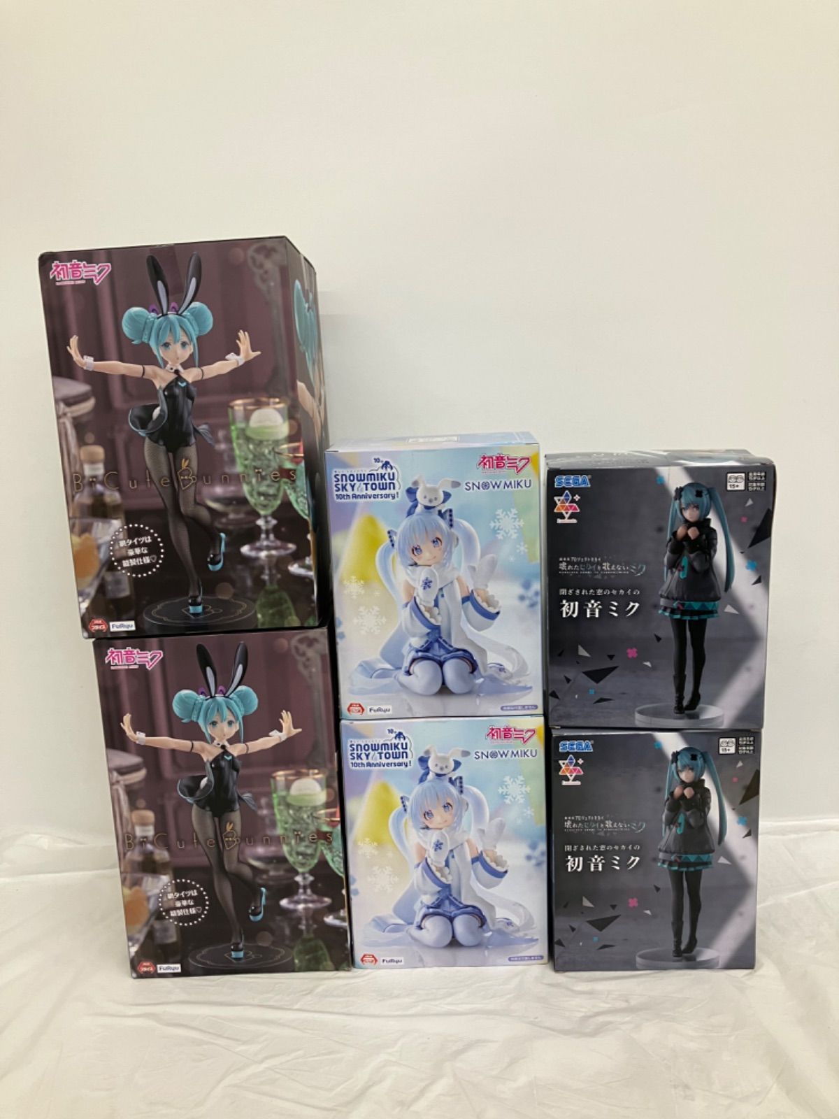 初音ミク フィギュア・グッズセット 未開封 初音ミク フィギュア 3種6個セット LFQ997 f107 - メルカリ