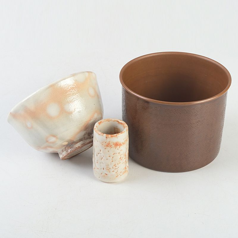 茶道具　漆塗　茶箱　茶碗　振出　棗など　六点　一式　V　R6511 茶道具 漆塗 茶箱 茶碗 振出 棗など 六点 一式 V R6511