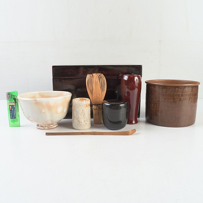 茶道具 漆塗 茶箱 茶碗 棗など 七点 一式 M S532 - メルカリ