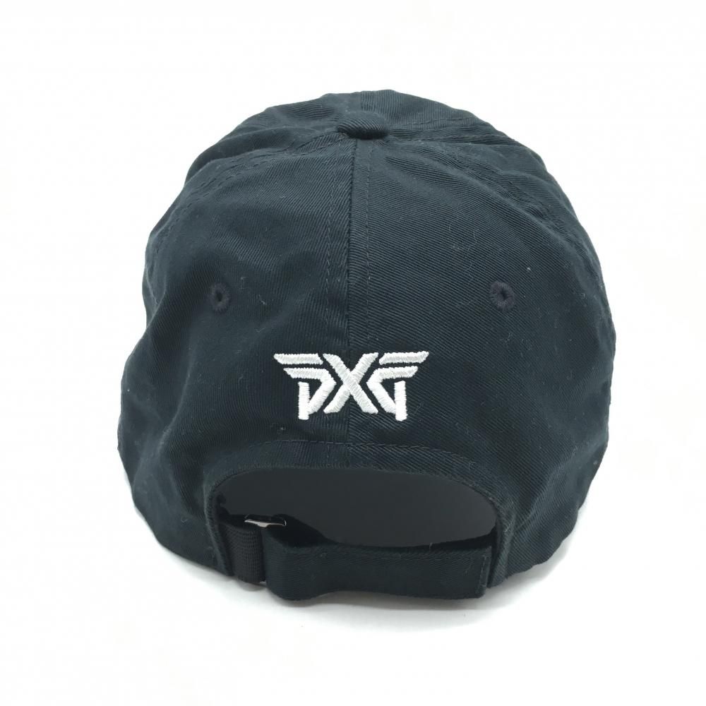 ピーエックスジー キャップ 黒×白 立体ロゴ刺しゅう FREE ゴルフウェア