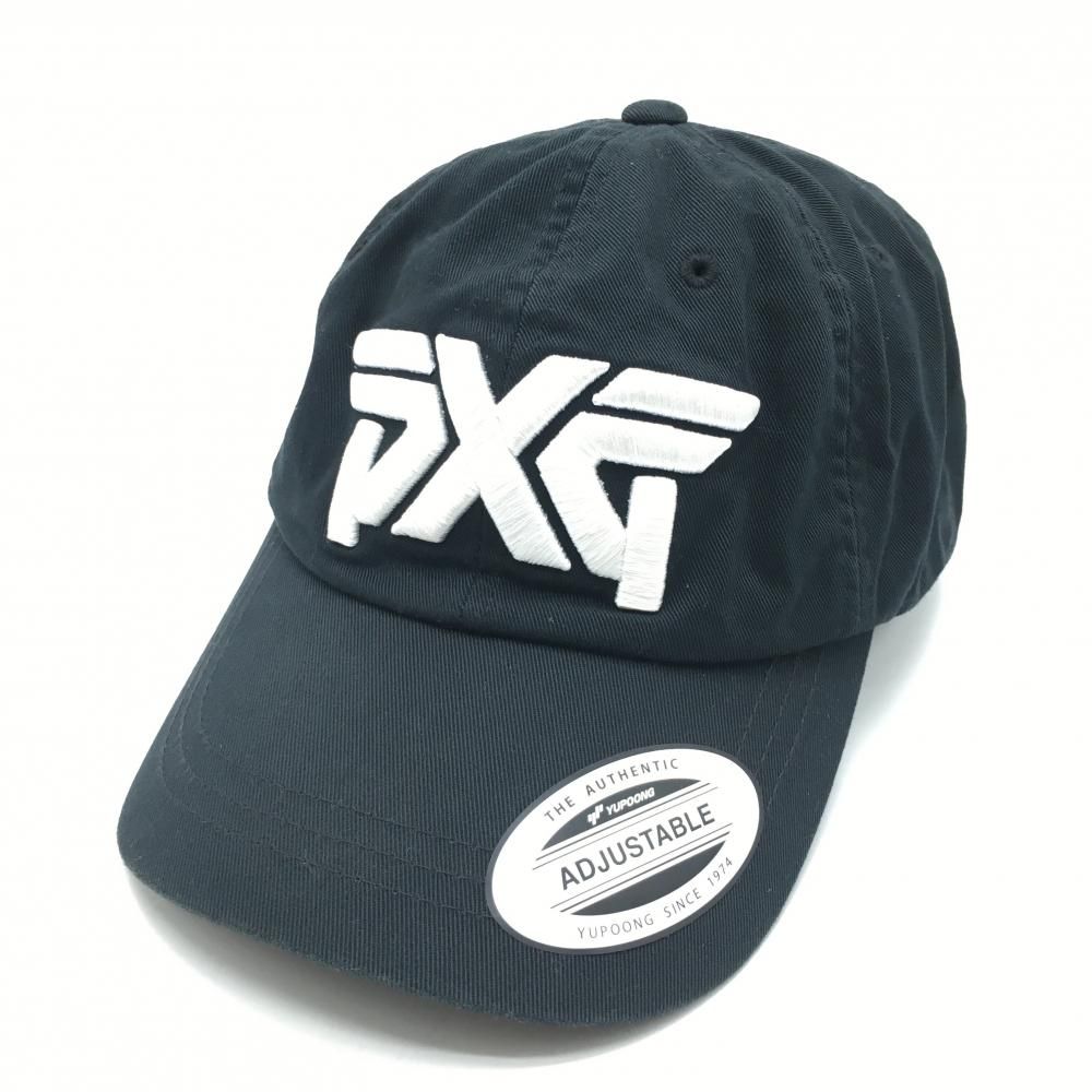 新品　PXG ピーエックスジー　シャツ　ゴルフ ピーエックスジー キャップ 黒×白 立体ロゴ刺しゅう FREE ゴルフウェア