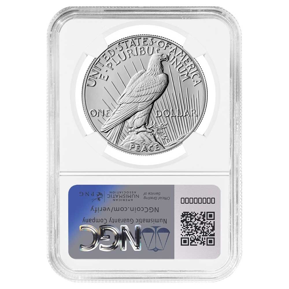 ⭐︎999シルバー 記念　激レア 2024年 1ドル ピースシルバーダラー NGCX MS10 Xラベル - メルカリ