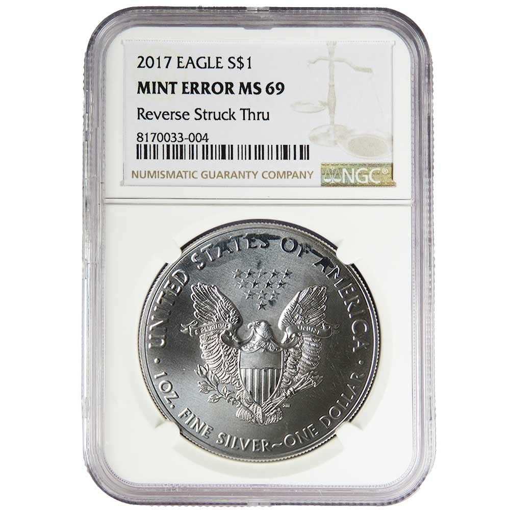 2017(P) アメリカ 米国 シルバーイーグル銀貨1ドル1＄WW148205Y 2017(P) アメリカ 米国 シルバーイーグル銀貨1ドル1＄WW148205Y 2017(P