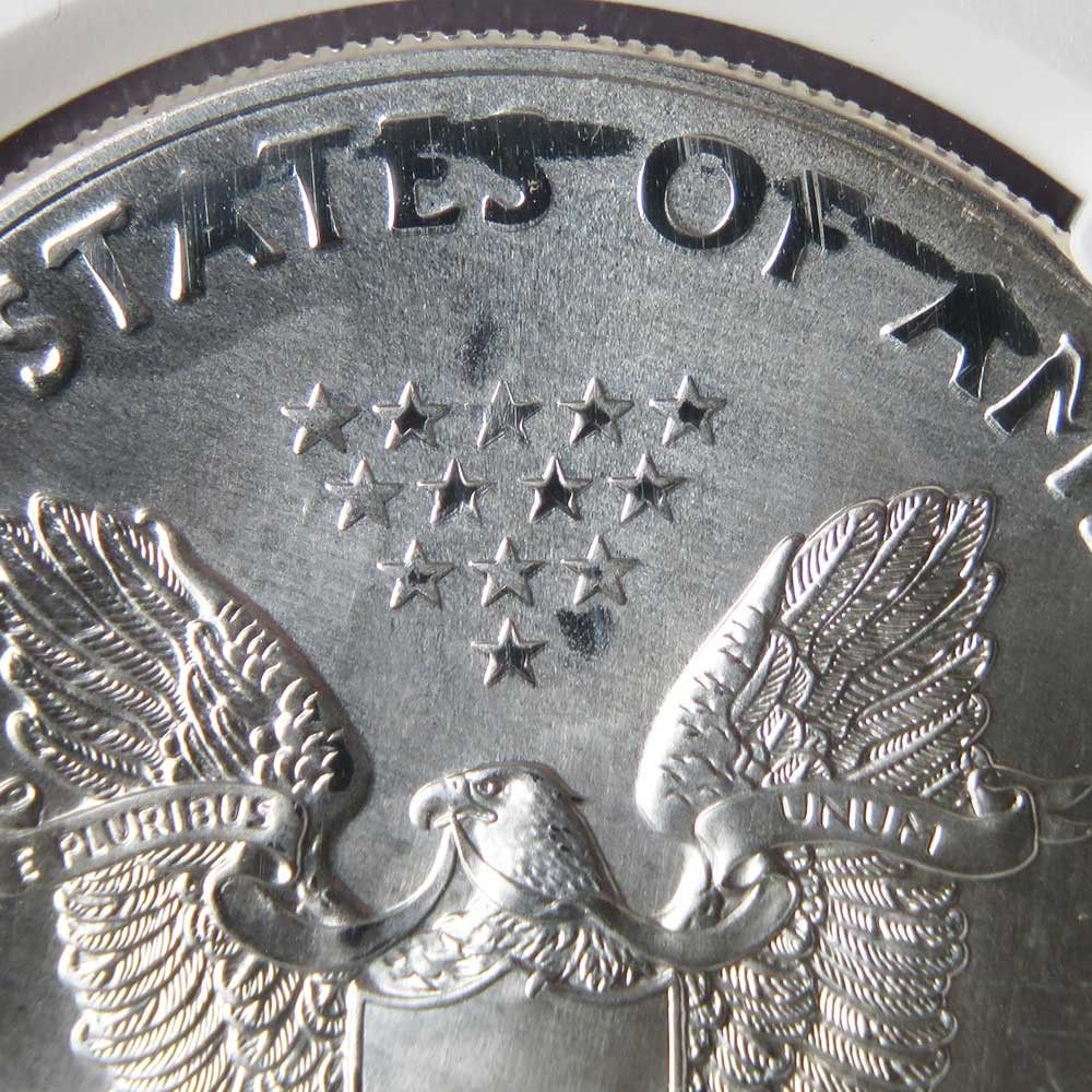 2017年 1ドル アメリカン シルバー イーグル NGC MS69 ミント エラー