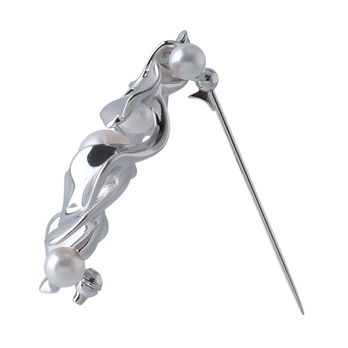 ミキモト　シルクハットブローチ ベビーパール ミキモト パール ブローチ 現行モデル PB-20137S型 アコヤパール4.5mm