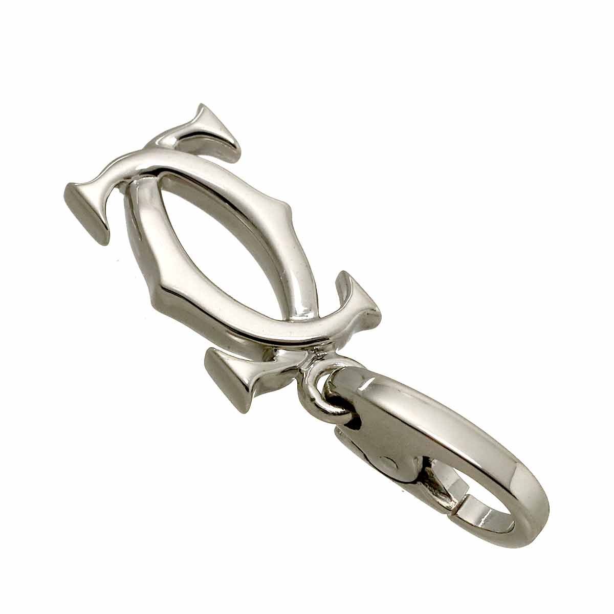 カルティエ Cartier 2C ペンダント トップ K18 WG ホワイトゴールド