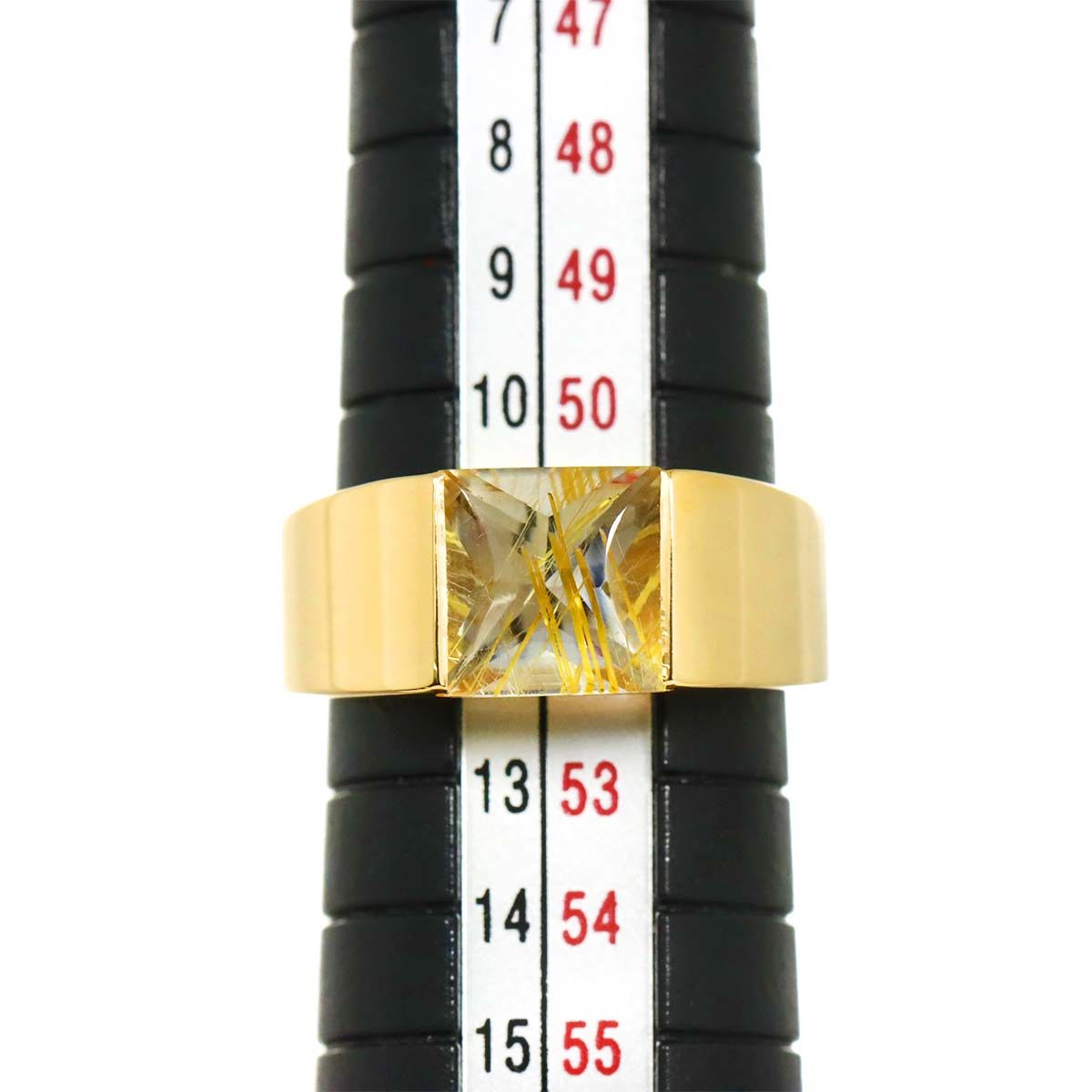 カルティエ Cartier タンク #52 リング ルチルクォーツ K18 YG