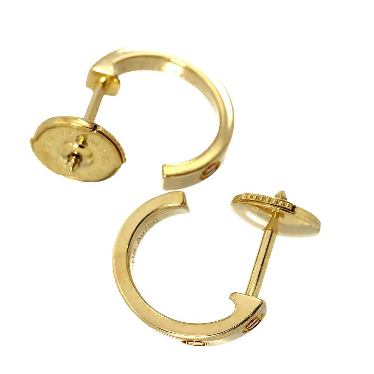 ＊新品未使用＊ Cartier ゴールド ピアス(片耳用) Cartier（カルティエ） パリ・ヌーベルバーグピアス/K18YG/750-15.4g