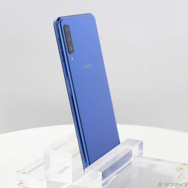 中古品〕 GALAXY A7 64GB ブルー SM-A750C 楽天 SIMフリー【297