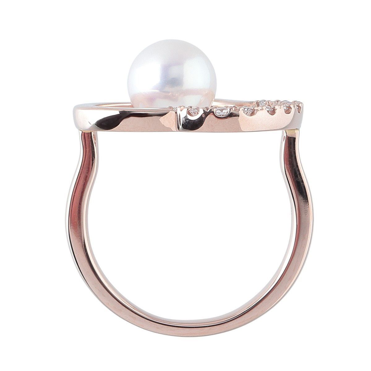 タサキ チャンツ パール ダイヤ リング 現行モデル アコヤパール7.2mm