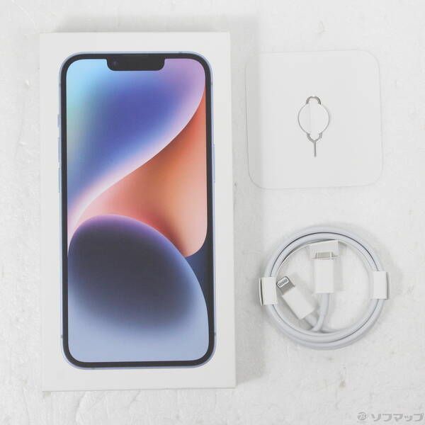 中古品〕 iPhone14 128GB ブルー MPVJ3J／A SIMフリー【368】 128GB